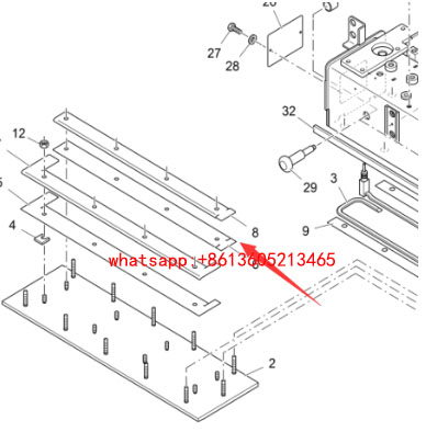 摊铺机熨平板0.75米绝缘板2