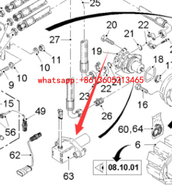 铣刨机前行走速度传感器1726